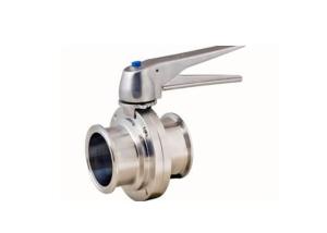 China High Performance 2 Inch Butterfly Valve Sanitary Grade With Forged Material Disk factory