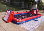 12m long 6vs6 Interactive Giant Inflatable Soccer Sports Field with aluminium