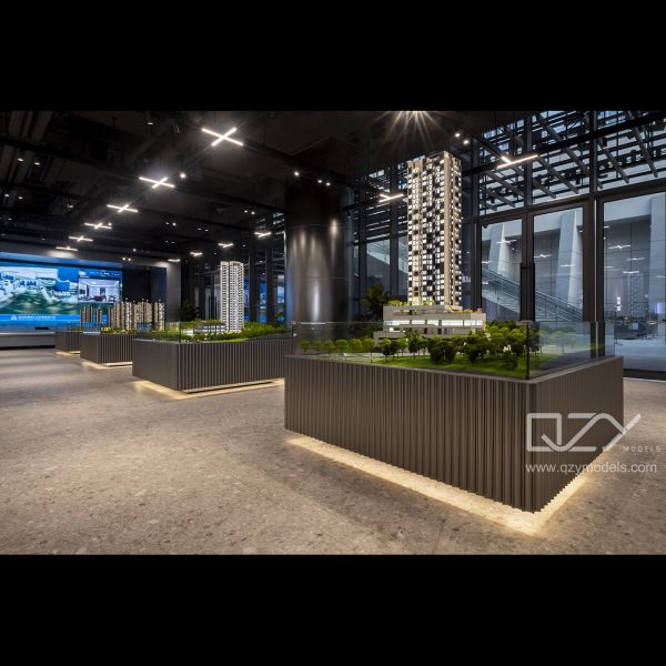 China Architectural Models Shenzhen Talents Housing Group- Exhibition Hall Overall Models factory