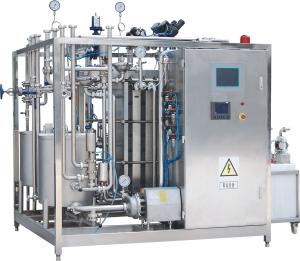 China High Heat Treatment SUS 304 Plate Milk Sterilizer Machine / Milk Pasteurization Machine factory