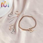 OT Buckle Bracelet Toggle Clasp Lead Free For DIY Charms