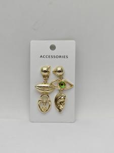 China Fashionable Design Lip and Eye Stud Earrings factory