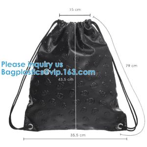 Drawstring Leather Pu Backpack PU Hologram Drawstring Bag,cosmetics, promotion,