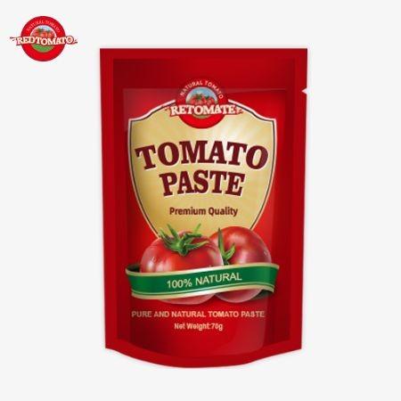 Redtomato Brand 70g Premium Double Concentrated Tomato Paste Pouch - Rich Flavor