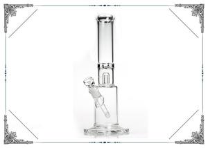 China 14'' Clear Toro Glass Bong With Splash Guard Hookah Matrix Downstem Pipes factory