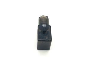 China High Precision Din Connectors For Solenoid Valves Light Green Color Plug Lead Type factory