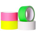 Water Activated Fluorescent Cloth Duct Tape For Heavy Duty Floor Stage Sign
