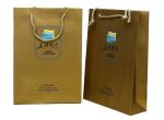 Hot Stamp 230gsm UV Logo Paper Carrier Bag Matt Lamination for advertising