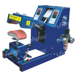 China Pneumatic Digital Cap Heat Pressing Machine For 150x60 MM Plate factory
