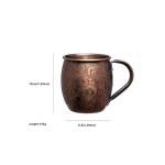 18 Oz Hammered Stainless Steel Copper Mugs 304 Stainless Steel Corrosion