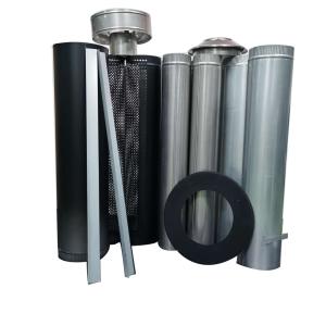 China CE Silver Color 1200mm SS 6 Galvanized Stove Chimney Pipe factory