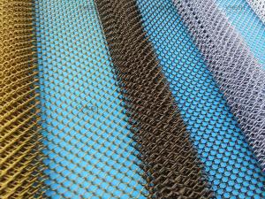 China Colorful Woven Architectural Mesh Metal Mesh Chain Link Curtain factory