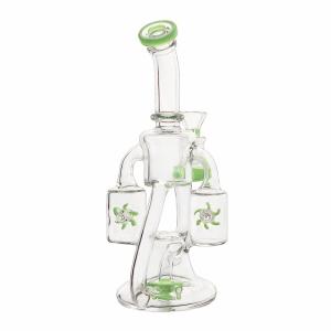 China Double Propeller Percolator Bong | Spinning Perc Dab Rig factory