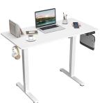 Single or Dual Motor Electric Sit Stand Up Desk for White Wooden Laptop Gaming