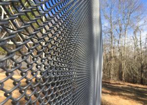 China Hot Dipped Galvanized Chain Link Mesh Silver / Green Color factory