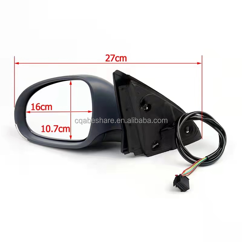 VW Car Fitment Side Mirror Assembly 1K1857507BG 1K1857508BG for Sagitar Golf MK5 Jetta