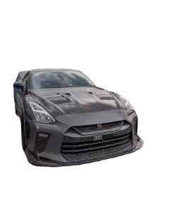 China For Nissan GTR R35 Carbon Fiber Body Kit GTR Upgraded Top Style Carbon Fiber Front and Rear Bumper Side Skirt Spoilers factory