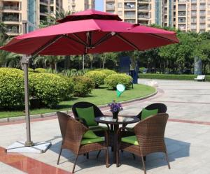 China Leisure Aluminium Outdoor Garden wicker chair Poly Rattan chair patio Backyard table and chairs factory