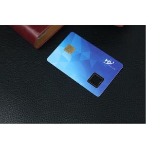 China Contact 7816 Chip Fingerprint BLE Beacon ID Card Two Way Authentication factory