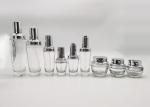 20g 50g Emulsion Spray Glass Bottle With Silver Pressure Pump