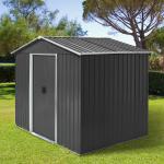 Color Steel Plate Galvanized Steel Outdoor Garden Roofed Metal Storage Shed