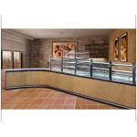 Shopping Mall Dessert Display Case , Glass Pastry Display Case Customized Color