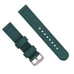 Two pieces 24mm Tough Watch Bands Dark Green Color