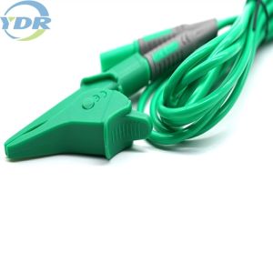 Double Crocodile Connector Test Wire CAT III 1000V Alligator Clip Cable For