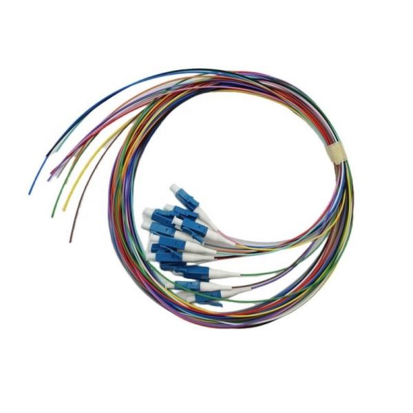 0.9 Mm FTTH LC UPC Colorful Fiber LSZH/PVC Singlemode SM 12cores Optic Fiber