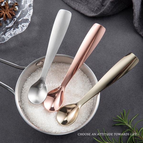 Stainless steel 18/8 mirror polishing gold color spoon rose gold spoon Silver