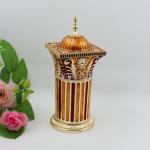 Shinny Gifts One Set Metal Tissue Box Toothpick Holder Fashion Carved Table