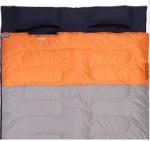 Orange Grey Large Size Thick Outdoor Winter Couples Sleeping Bag