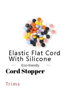 China Elastic Flat Cord With Silicone factory