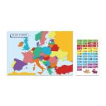 100x36" 75x36" Print Dry Erase Laminated Posters Map Learning