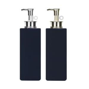 China ODM Empty Pump Lotion Bottles , 580ML Black Lotion Bottle With Pump factory