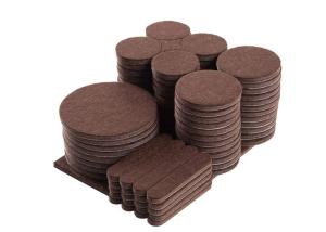 China Self Adhesive 5mm Wood Floor Furniture Protector Felt Pads factory
