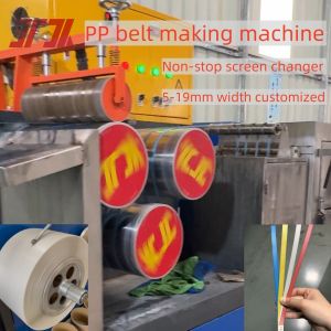 China 5mm Special Width High Capacity Pp Strap Production Line With Automatic Winder And Long Length on sale