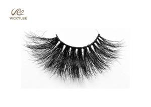China Pure Handmade Natural Mink 21MM 7D Volume Lashes factory