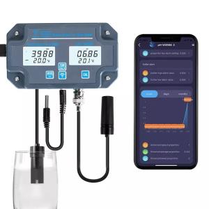China Customized Wifi Water Tester PH-3988 6 in 1 Salt S.G.Temp PH EC TDS Meter for Aquariums factory