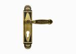 Classic Brass Door Lever Mute Black Gold Door Handles for Bedroom / Bathroom