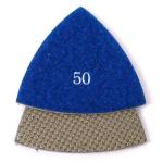 Electroplated Synthetic Diamond Polishing Pads Triangle Shape Colorful Nickle