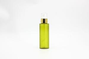 China 130ml Frost Transparent Green Cylinder Makeup Spray Bottle factory
