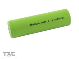 China 2600mAh Lithium Ion Battery Pack High Energy 3.7V ICR18650 Flat Top on sale