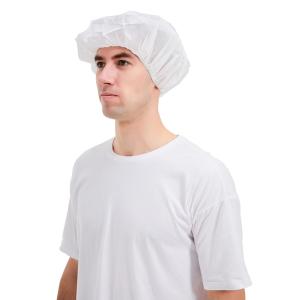 China 36×36.5cm Disposable Non Woven Cap , SGS Medical Bouffant Caps factory