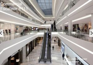 China Shopping Mall Moving Walk Escalator 35 Degree Tempered Glass Fuji factory