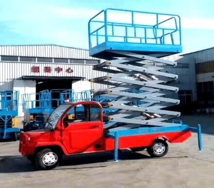 450Kg Automobile Truck Mounted Scissor Lift with 9M Lifting Height