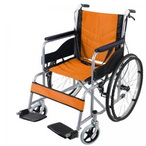 China Soft Seat Solid Tire Medical Transport Wheelchair Patient Transport OEM Available factory