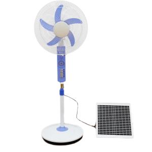 China White Mucarelling Industrial 18 Inch Solar Rechargeable Fan factory