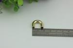 Customized 3 size of 10 mm/15 mm/20 mm zinc alloy light gold metal bag arch
