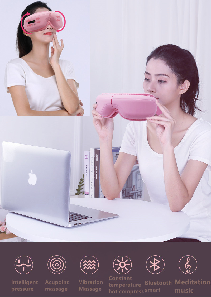 Intelligent Rechargeable Skin Tightening Device Eye Care Massager 42 Degree